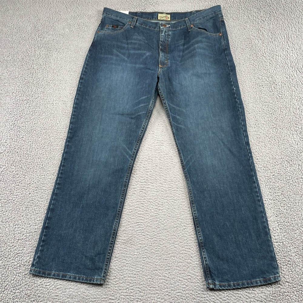 Wrangler Jeans Mens 40x32 Blue 20X Competition 01 Relaxed Fit Bootcut Denim